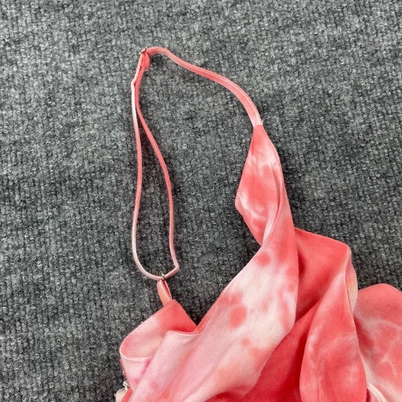 Hyfve Dress Womens Small Pink White Tie-Dye Maxi Sleeveless Sundress 100% Cotton - Picture 5 of 12
